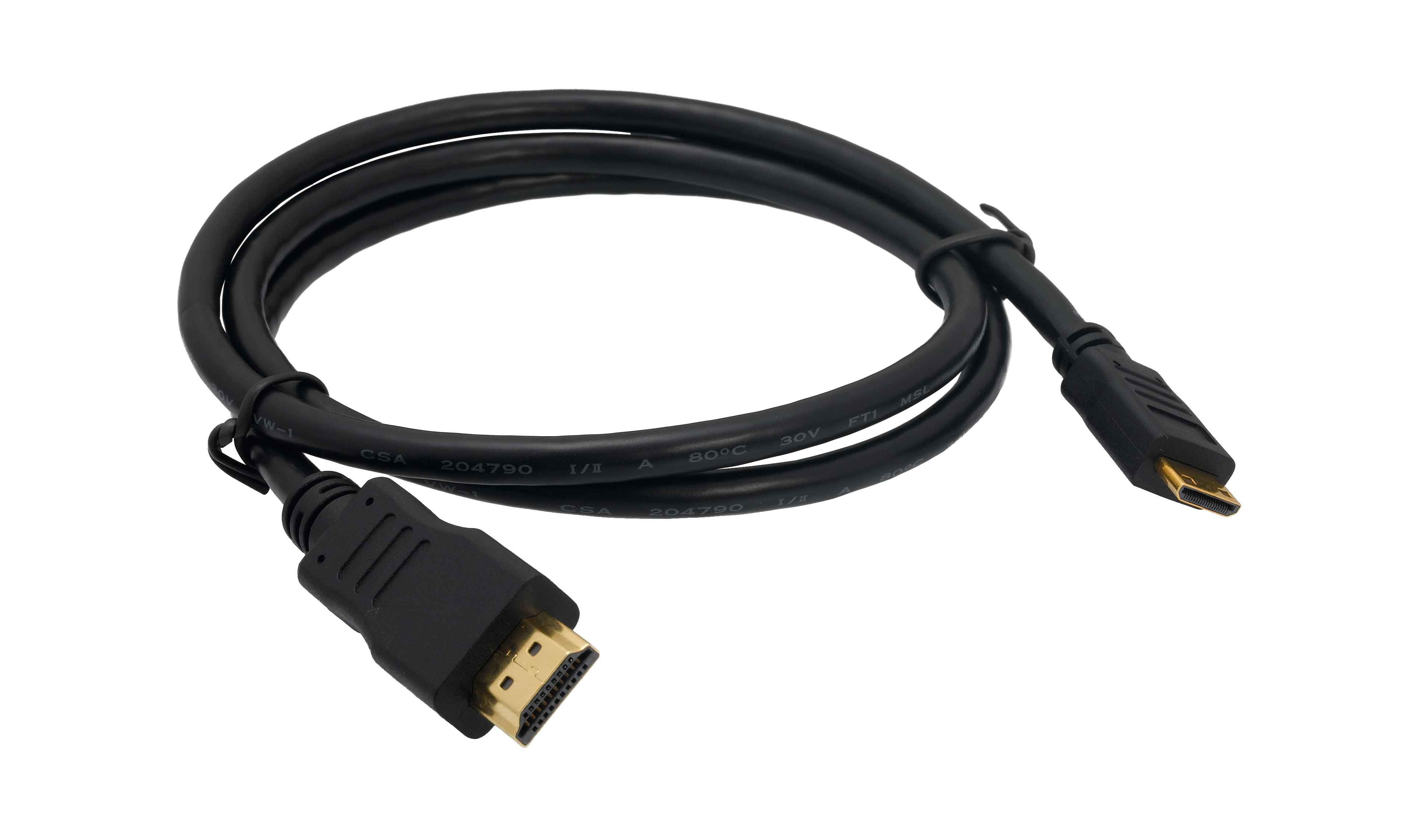 Кабель HDMI-miniHDMI Exegate, позолоченные контакты, 1 м в магазине RentaPhoto.Store